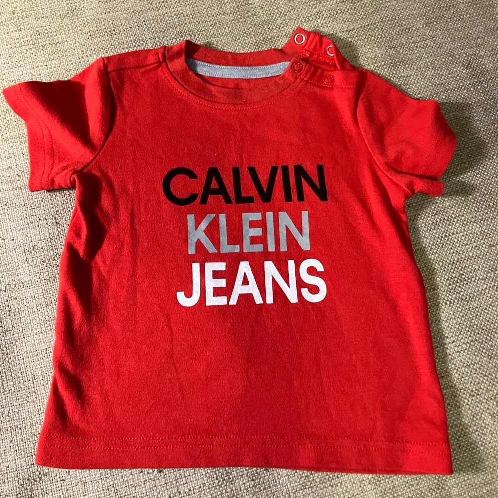 Baby boys Calvin Klein jeans short sleeve tee